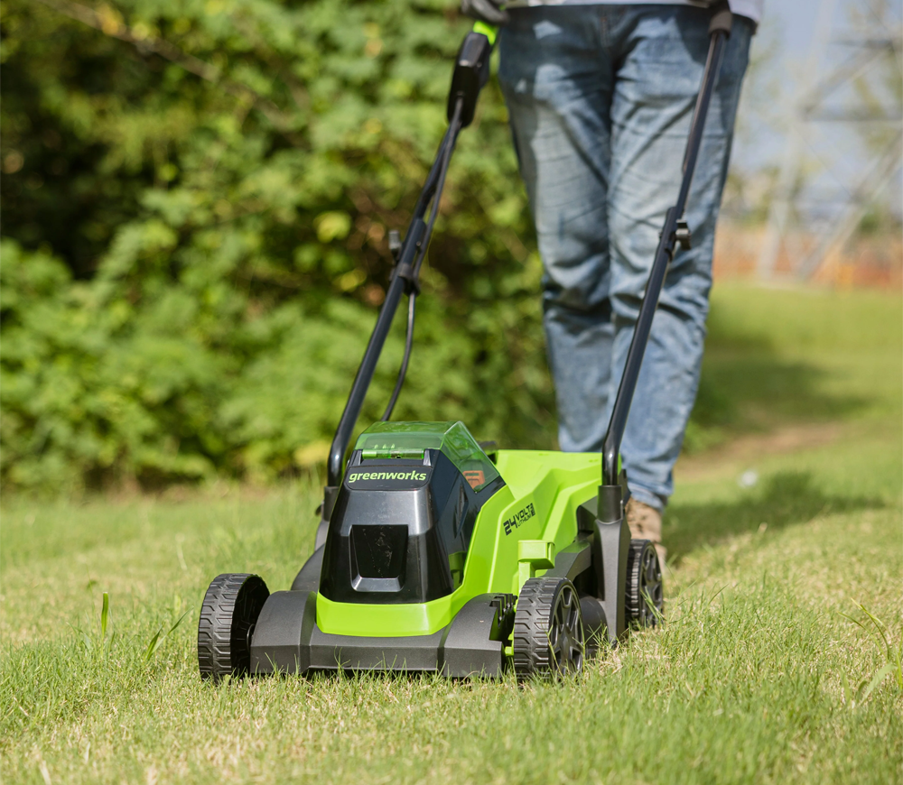 Mașină de tuns gazonul cu acumulator Greenworks GD24LM33K4 330mm 24V 4Ah photo 1