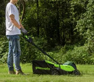 Газонокосилка аккумуляторная Greenworks GD24LM33K4 330мм 24В 4Ач-4