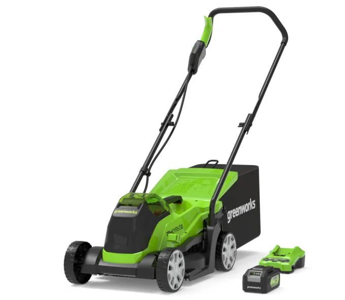 Газонокосилка аккумуляторная Greenworks GD24LM33K4 330мм 24В 4Ач-1