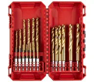 Набор сверл по металлу MILWAUKEE SHOCKWAVE RED HEX 2-10мм HSS-G TiN-1