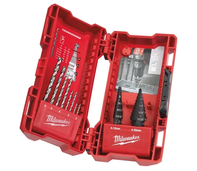 Set burghiuri pe metal MILWAUKEE THUNDERWEB™ 2-20mm HSS-1