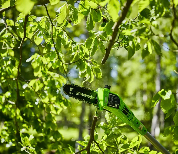 Fierăstrău telescopic cu acumulator Greenworks G24PS20K2 200mm 24V 2Ah-4