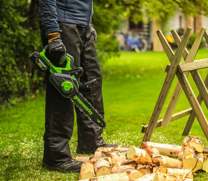 Цепная пила аккумуляторная Greenworks GD24CS30K2 300мм 24В 2Ач-5