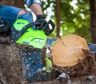 Цепная пила аккумуляторная Greenworks GD60CS40K2 400мм 60В 2Ач-10