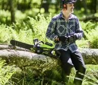 Цепная пила аккумуляторная Greenworks GD60CS40K2 400мм 60В 2Ач-8