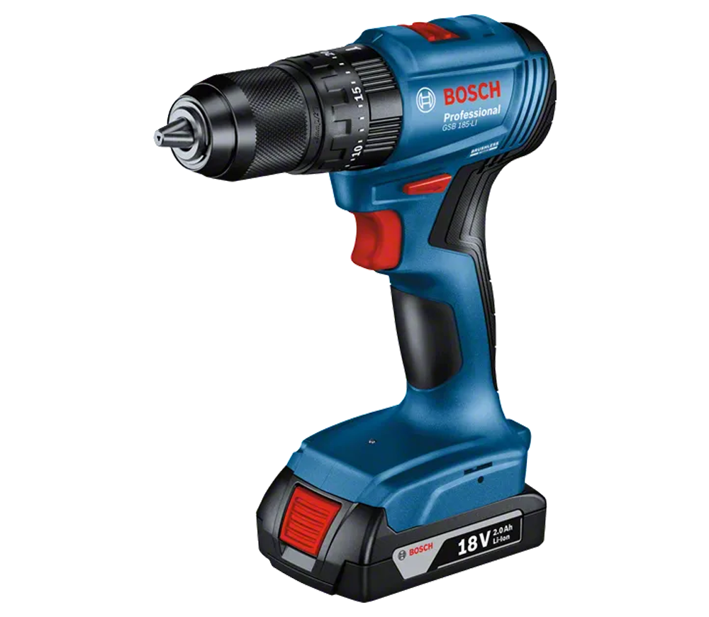 Mașină de înșurubat cu percuție cu acum. BOSCH GSB 185-Li 18V 2Ah photo