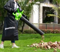 Suflantă cu acumulator Greenworks GD24X2BVK4X 9000l/min 2x24V 4Ah-3
