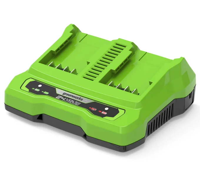 Зарядное устройство двойное Greenworks G24X2UC4 200вт 24В 4A-1