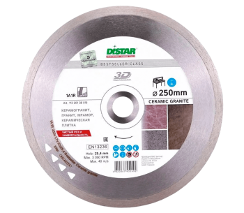 product Алмазный отрезной диск DISTAR 11320138019 250мм Сплошной керамика/керамогранит/мрамор