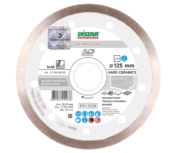 product Алмазный отрезной диск DISTAR 11115048010 125мм Сплошной керамика/керамогранит/мрамор