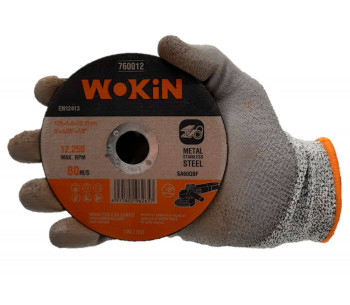 Disc de tăiat abraziv WOKIN 760012 125mm 1mm photo 0