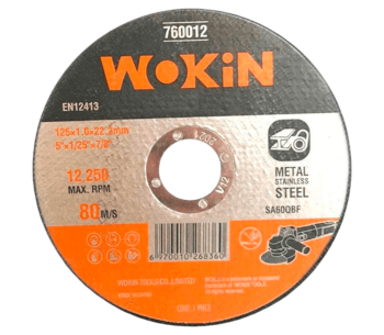 Абразивный диск по металлу WOKIN 760012 125мм 1мм photo