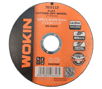 Disc de tăiat abraziv WOKIN 760112 125mm 1.2mm photo