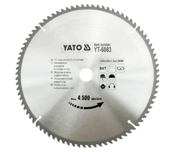 Пильный диск YATO YT6083 350мм 84T photo