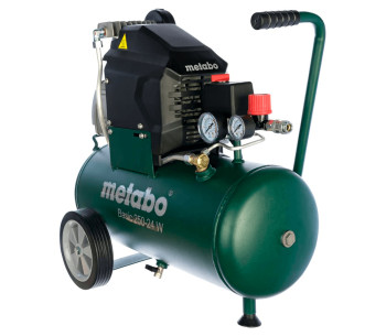 Безмасляный компрессор METABO Basic 250-24 W OF 200л/мин 24л photo 0