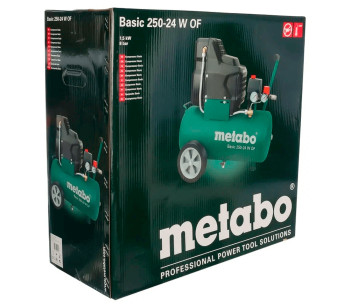 Безмасляный компрессор METABO Basic 250-24 W OF 200л/мин 24л photo 3