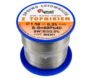 product Sârmă pentru sudură cu flux TOYA TOY76815 Staniu/Plumb 1.5mm 0.25kg