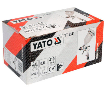 Краскораспылитель пневматический YATO YT-2341 1.5мм 0.6л 3бар photo 2