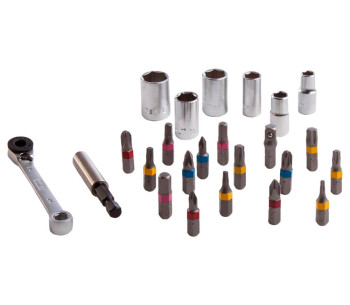 Set 24 duze tubulare și biți DEWALT DT71516 6-13mm photo 2