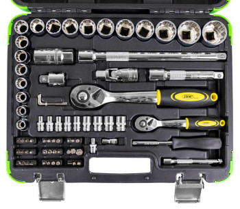 Набор 74 головки торцевые и бит JBM 53074 10-32мм photo 2