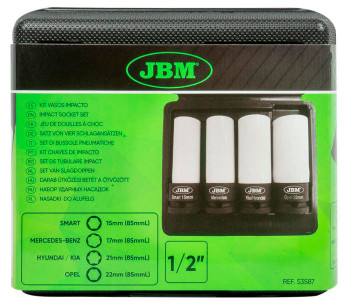 Set 4 duze tubulare de impact JBM 53587 15-22mm photo 3