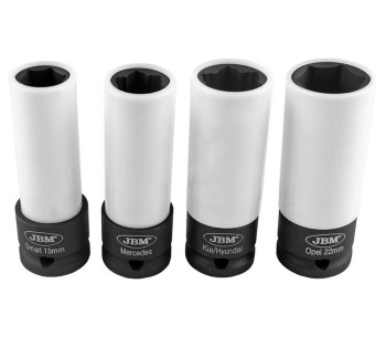 Set 4 duze tubulare de impact JBM 53587 15-22mm photo 2