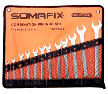 product Set 12 chei combinate SOMAFIX SFX5395 6x24mm