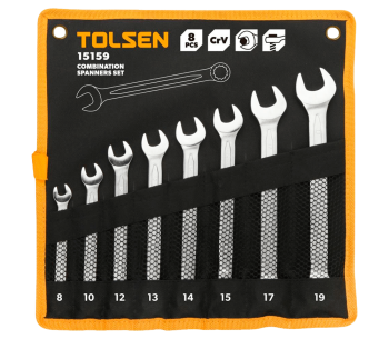 Набор 8 комбинированных ключей  Tolsen 15159 8x19мм photo
