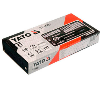 Набор 23 головки торцевые YATO YT14421 4-13мм photo 0