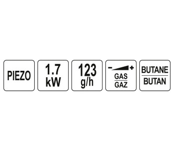 Arzător cu gaz YATO YT36720 123g/h photo 4