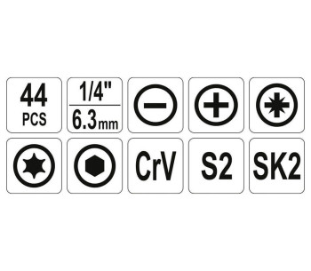 Set scule manuale YATO YT39280 44unit. photo 3