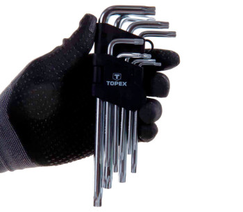 Set 9 chei torx TOPEX 35D961 T10xT50 photo 2