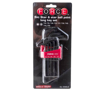Набор 9 ключей torx FORCE 5098LB T10xT50 photo 1