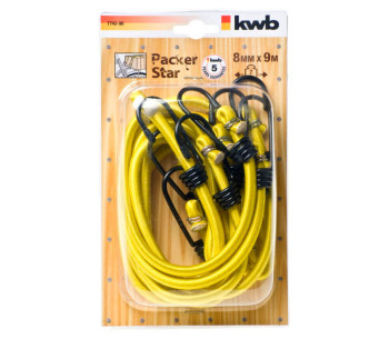 Set 4 frânghii elastice pentru bagaje KWB K774290 900mm 7kg photo 0