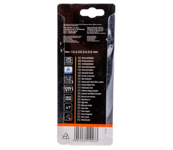 Set 7 chei hexagonale NEO TOOLS 09-517 1.5x6mm photo 4
