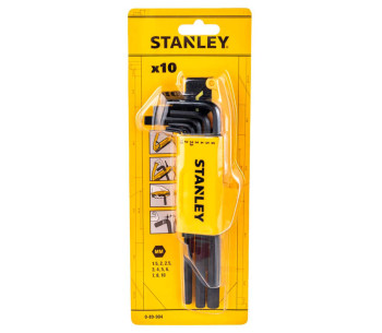 Set 9 chei hexagonale STANLEY 0-89-904 1.5x10mm photo 1