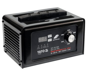 Пуско-зарядное устройство для аккумуляторов YATO YT83052 30A 12-24В photo