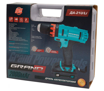 Mașină de înșurubat cu acumulator GRAND ДА-21U/Li 21V 2Ah photo 6