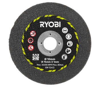 Набор из 3 отрезных дисков RYOBI RAKCOT03 (5132005055) 76мм металл/камень/пластик photo 2