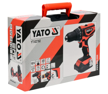Шуруповерт аккумуляторный YATO YT82782 18В 2Ач photo 4