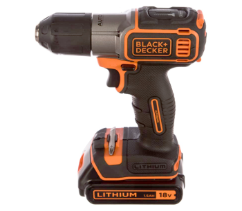 Шуруповерт аккумуляторный BLACK&DECKER ASD18KB 18В 1.5Ач photo 0