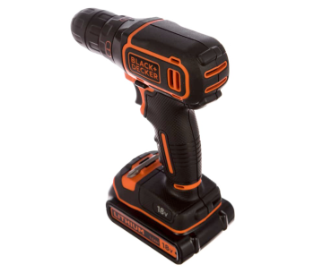 Шуруповерт аккумуляторный BLACK&DECKER BDCDC18KB 18В 1.5Ач photo 1