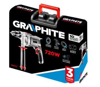 Дрель ударная GRAPHITE 58G727 720вт photo 1