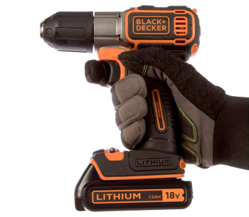 Шуруповерт аккумуляторный BLACK&DECKER ASD18KB 18В 1.5Ач photo 3