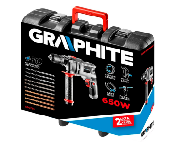 Дрель ударная GRAPHITE 58G736 650вт photo 3