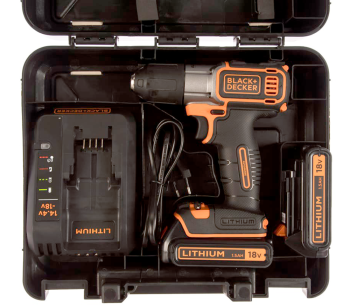 Шуруповерт аккумуляторный BLACK&DECKER ASD18KB 18В 1.5Ач photo 6