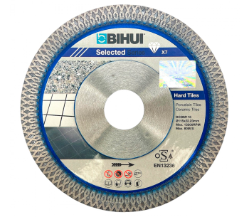 Алмазный отрезной диск BIHUI DCDM115 115мм турбо Керамика/Мрамор/Гранит photo
