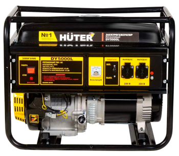Электрогенератор HUTER DY5000L 64/1/5 4.5квт Бензин AVR photo 0