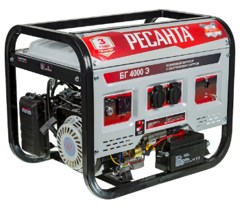 Generator electric RESANTA БГ 4000 Э 64/1/52 3.3kw Benzină AVR photo