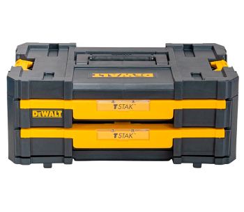 Organaizer cu 2 secții DEWALT TSTAK Double Shallow Drawers DWST1-70706 Plastic photo 0